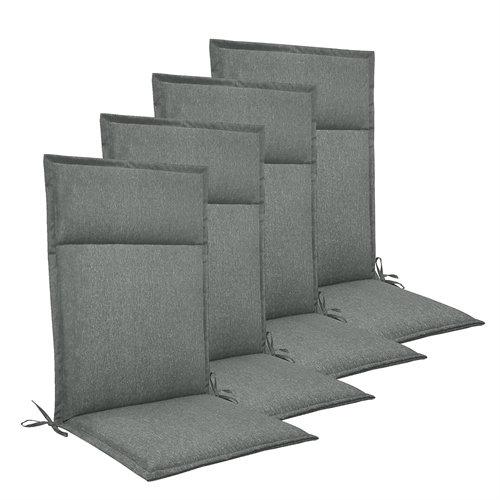 Hagepute-pakke til posisjonsstol 4 stk. - Grønne universelle puter med 5 cm skumfyll - God komfort skum & UV-beskyttet trekk - Nordstrand Home puter