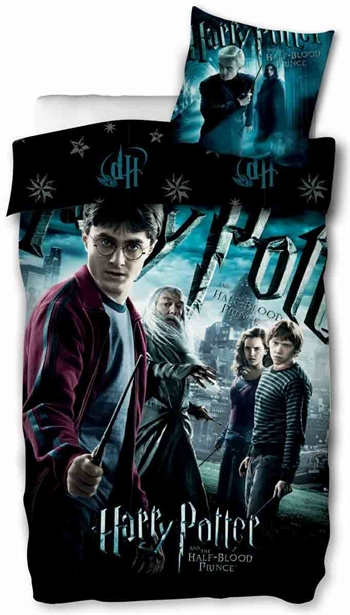 Harry Potter sengetøy - 140x200 cm - 100% bomull - Harry potter & Dumbledore - 2 i 1 Design
