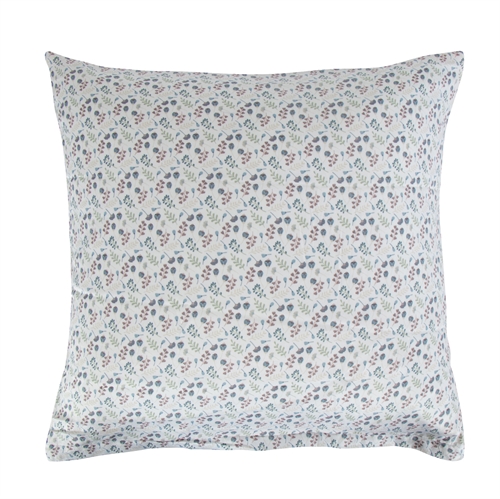 Putetrekk 60x63 cm - Potpuri blå - Putetrekk i 100% bomullssateng