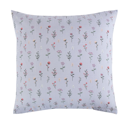 Putetrekk 60x63 cm - Purple Flowers - Lilla - Kreppet