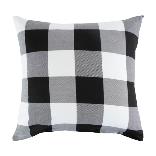 Putetrekk 60x63 cm - Check Black - 100% bomullsflanell - By Night putetrekk