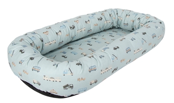 Babynest - Light blue - Cars - En komfortabel og sikker soveplass for babyen - Nordstrand Home