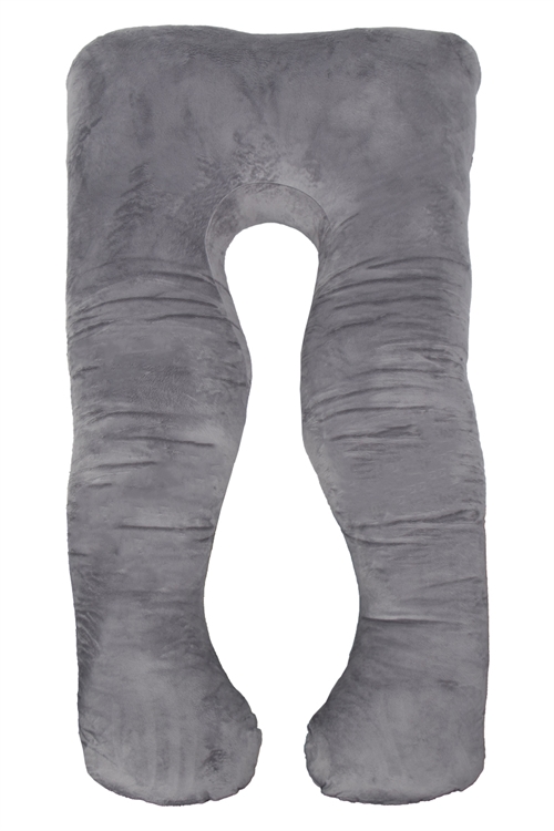 Graviditetspute i myk velur - U-formet - Kroppspute med mykt velurtrekk - Nordstrand Home