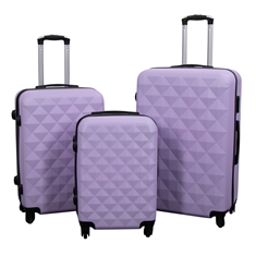Koffert - Diamant lilla - Hardcase lettvektskoffert