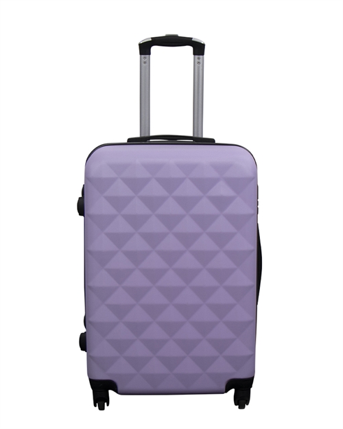 Koffert i lilla - Hard ABS / polykarbonat