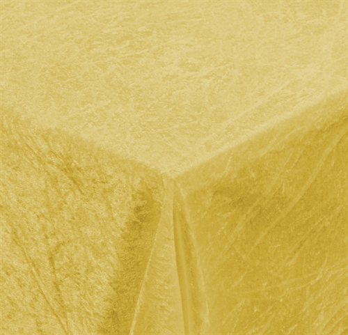 Fløyelsduk - Gul - 3 meter - Nervøs fløyel - Pakke med 3 meter