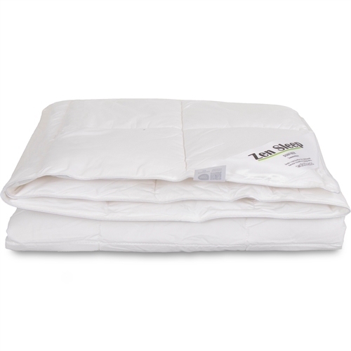 Sommerdyne 140x200 cm - Allergivennlig dyne med myk og luftig fiberdun - Sval fiberdyne - Zen Sleep