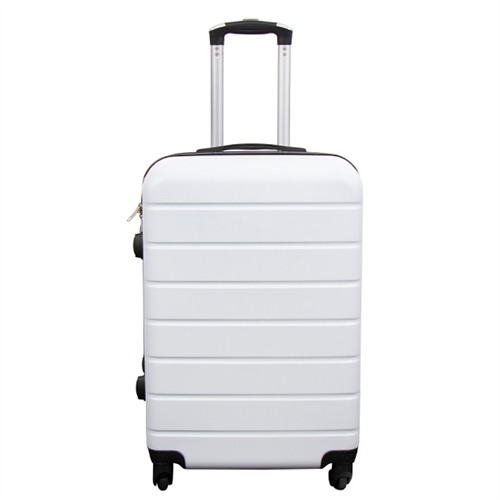 Koffert - hardcase koffert - Str. Medium - Hvit - Praktisk reisekoffert