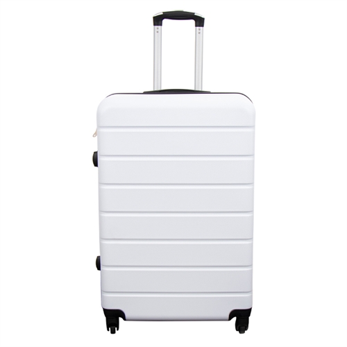 Stor koffert - Hvit - Hardcase tilbud koffert - Lettvektskoffert