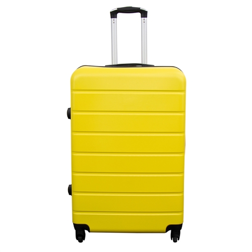 Stor koffert - Gul - Hardcase tilbud koffert - Lettvekt koffert