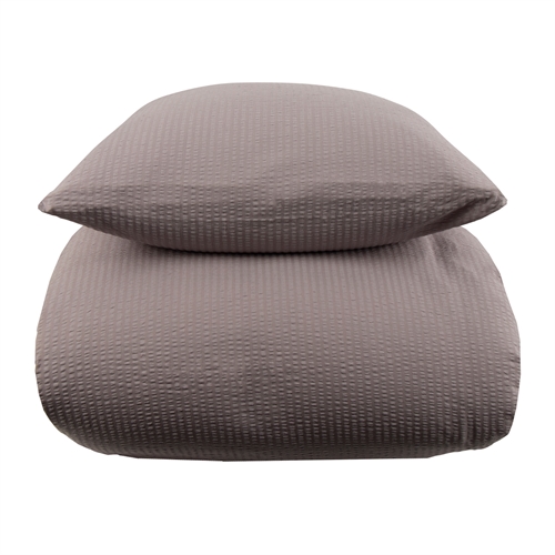 Kreppsengetøy kingsize 240x220 cm - Grått sengetøy - 100% bomull - Krepp sengetøy - By Night 