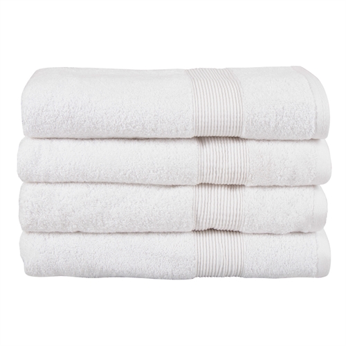 Økologisk badehåndkle - 70x140 cm - 100 % GOTS-sertifisert bomull - Hvitt badehåndkle fra Premium by Borg