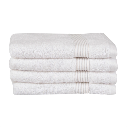 Økologisk gjestehåndkle - 40x60 cm - 100% gots-sertifisert bomull - Hvitt gjestehåndkle fra Premium by borg