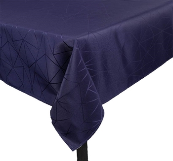 Bordduk - 140x220 cm - Jacquardduk med geometrisk mønster i blå - Eksklusiv festduk Innredning , Til bordet , Jacquard vevd duk