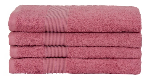 Badehåndkle - 70x140 cm - 100 % myk bomull - Rosa badehåndkle fra Nordstrand Home
