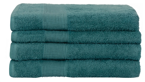 Badehåndkle - 70x140 cm - 100 % myk bomull - Turkis badehåndkle fra Nordstrand Home