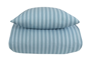 Sengetøy - 140x220 cm - Stripes Blue - blå / lyseblå - 100% bomull