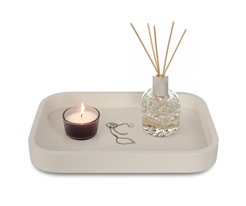 Pyntefat til baderommet - Klassisk hvit - Urban Brett fra Turiform - Kraftig kvalitet