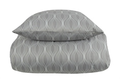 Sengetøy - Wave grey - Mønstrete sengesett - Microfiber - IN Style