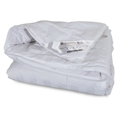 Silke vinterdyne - 100% morbærsilke - Stripet bomulls cambric - Butterfly Silk
