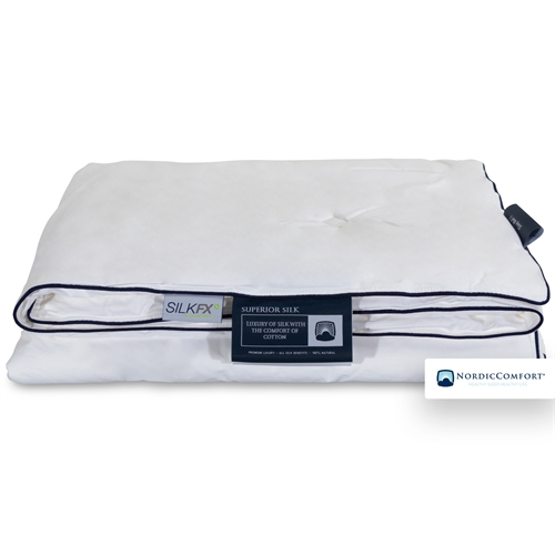 Sommer silke dyne 140x200 cm - Nordic Comfort Superior - Sval silkedyne med 100 % langfibret silke