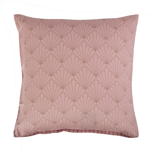 Putetrekk 60x63 cm - Vendbart design i 100% bomullssateng - Fan peach - Fra By Night
