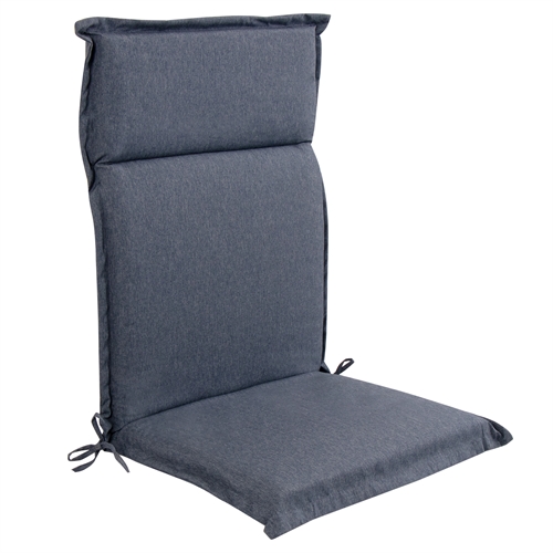 Luksus hagepute til posisjonsstol med høy rygg - Mørkeblå pute med luksuskomfort - Nordstrand Home