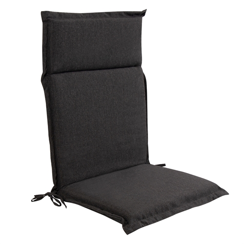 Luksus hagepute til posisjonsstol med høy rygg - Antrasittgrå pute med luksuskomfort - Nordstrand Home