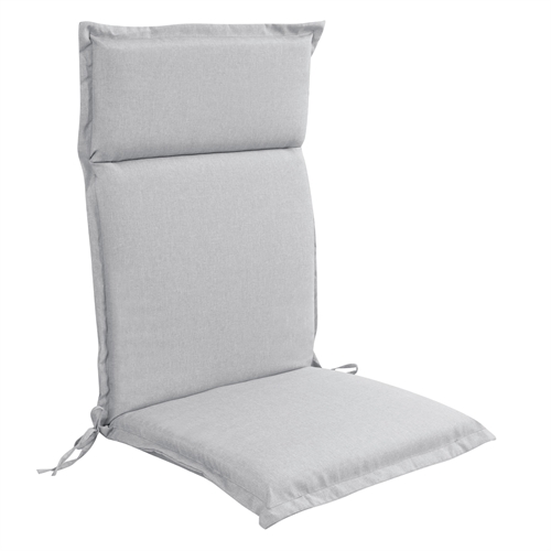 Luksus hagepute til posisjonsstol med høy rygg - Grå pute med luksuskomfort - Nordstrand Home