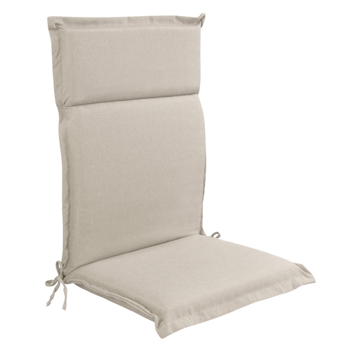 Luksus hagepute til posisjonsstol med høy rygg - Beige pute med luksuskomfort - Nordstrand Home