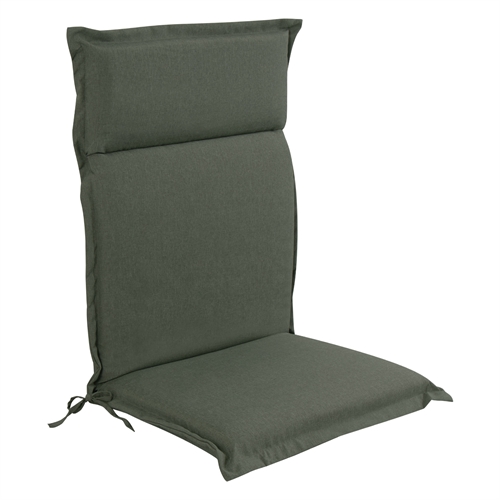 Luksus hagepute til posisjonsstol med høy rygg - Grønn pute med luksuskomfort - Nordstrand Home