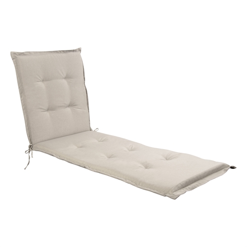 Luksuspute til solseng - 7 cm tykk - Beige pute med luksuskomfort - Nordstrand Home pute til solvogn