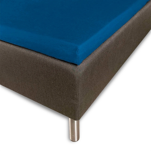 Silkelaken - konvoluttlaken 90x210x8 cm - Blå - 100% silke - Butterfly silk