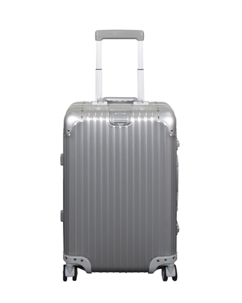 Aluminiums Cabinveske - Grå - Luksuriøs rejsekoffert med TSA lås