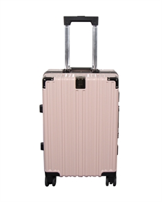 Koffert - Eksklusiv hardcase koffert - Størrelse mellom - Rosa - Lettvekts reisekoffert