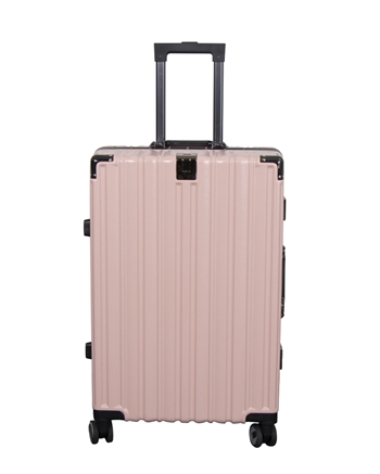Stor koffert - Eksklusiv hardcase koffert - Rosa - Lettvekts reisekoffert