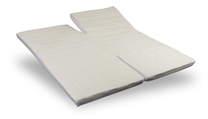 Toppmadrass med H-splitt - 180x200x5 cm - Latex & naturlatex - Zen Sleep topmadrass til elevasjonsseng