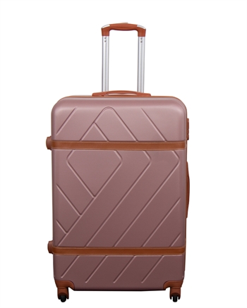 Stor koffert - Retro rosa- Hardcase koffert - Smart reisekoffert