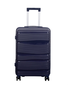 Koffert - Mellomstor koffert - Lettvektskoffert - Polypropylen - Waves blå
