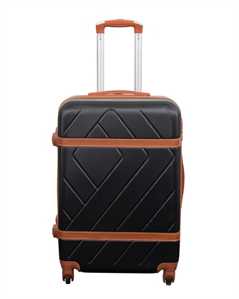 Koffert - Mellomstor koffert - Retro svart - Hardcase - Smart reisekoffert
