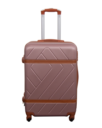 Koffert - Mellomstor koffert - Retro rosa - Hardcase - Smart reisekoffert