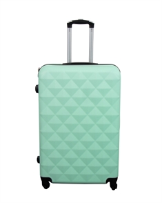 Stor koffert - Diamant turkis - Hardcase koffert - Smart reisekoffert