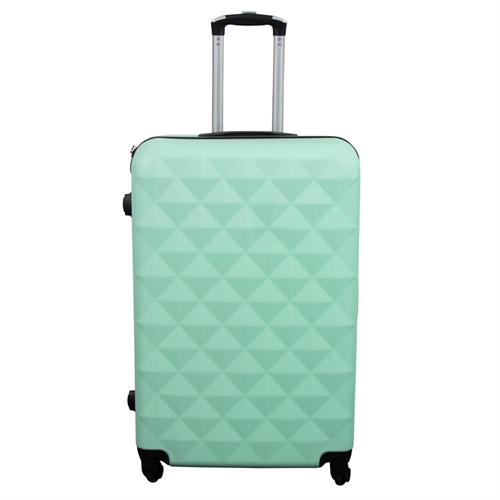 Stor koffert - Diamant turkis - Hardcase koffert - Smart reisekoffert