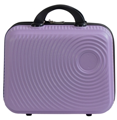 Praktisk koffert - stor beautybox - lyslilla oppbevaringsboks