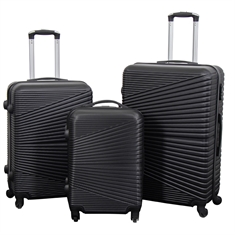 Koffert - Hardcase reisekoffert - Nordic svart - Lettvektskoffert