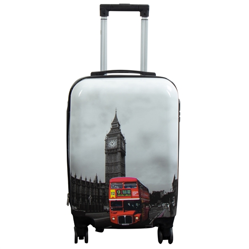 Kabinkoffert - Hardcase lettvekt koffert - Trolley med motiv - Big Ben