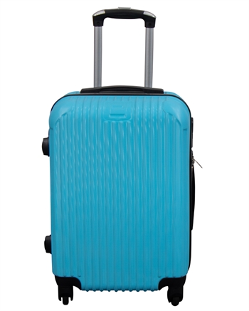 Håndbagasjekoffert - Narrow lines - Blå - Hardcase - Smart reisekoffert