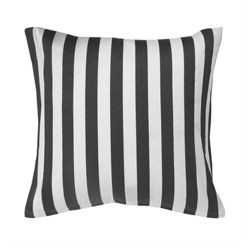 Putetrekk - 100% Bomullssateng - Nordic Stripe mørk grå - Stripete - 60x63 cm