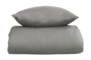 Sengetøy - 100% egyptisk bomullsateng - 140x200 cm - Lys grå - Jacquard vevd sengesett fra By Borg