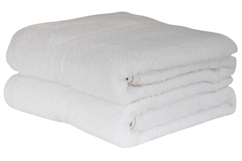 Badehåndkle - 65x130 cm - Hvit - IN Style Håndklær , Håndklestørrelser , Badehåndkle 70x140 cm